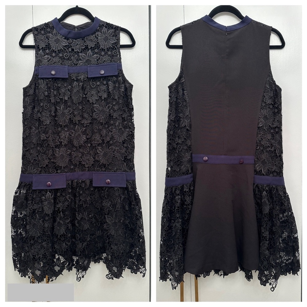 Modern Lace Dress with Back Zipper